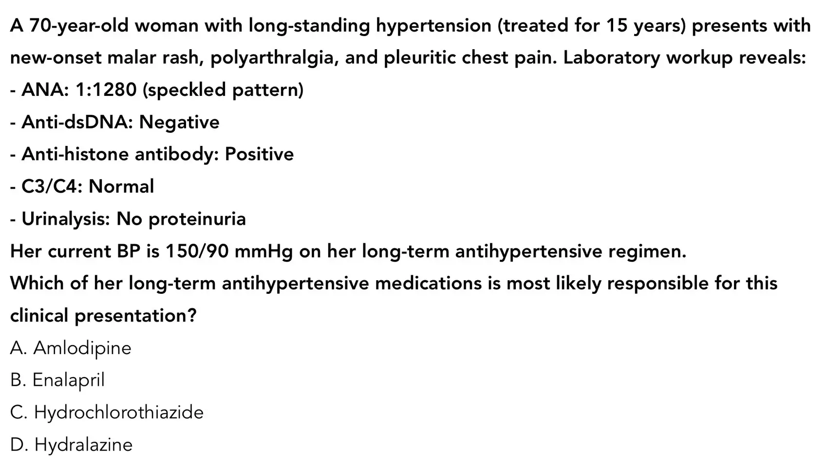 Read more about the article ติว NL2 เมษา 68 #Med Rheumatology : Drug-induced lupus