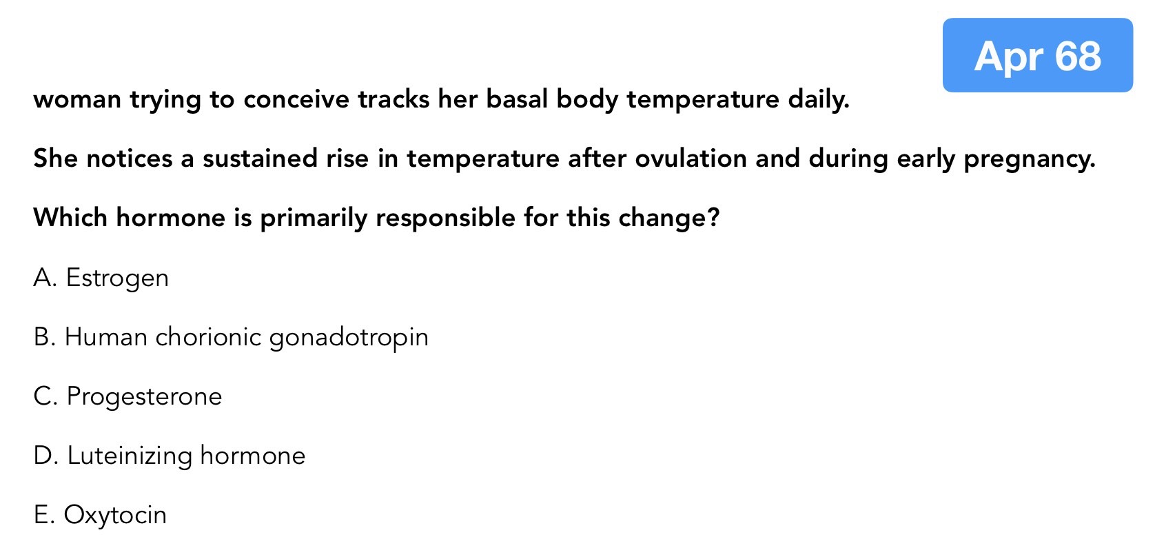 Read more about the article NL1 B10 เมษายน 2568 – Female Sex Hormones