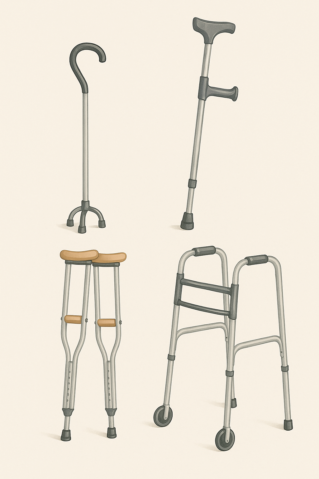 Read more about the article Gait Aids: เครื่องช่วยเดินสำหรับผู้ป่วยทางเวชศาสตร์ฟื้นฟู | KeyMed Tutor