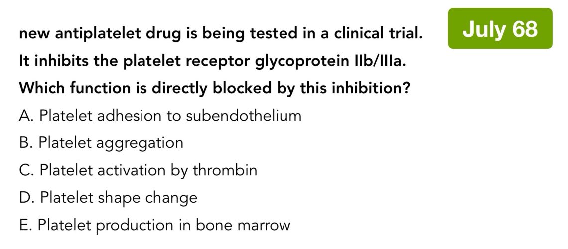 Antiplatelet - NL1 : B2 Hematology กรกฎาคม 2568